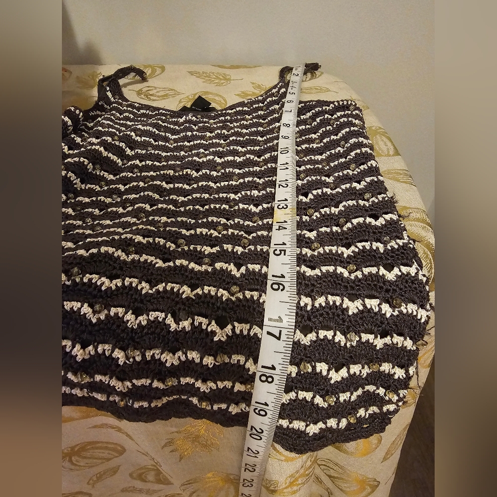 Alfani Black and White Smocked Camisole - Picture 7 of 8
